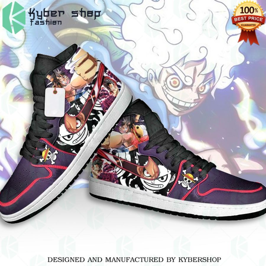 one piece monkey d luffy air jordan high top shoes 2 36