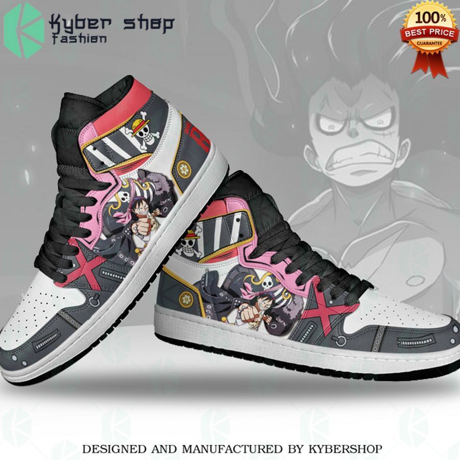 one piece monkey d luffy red air jordan high top shoes 2 21