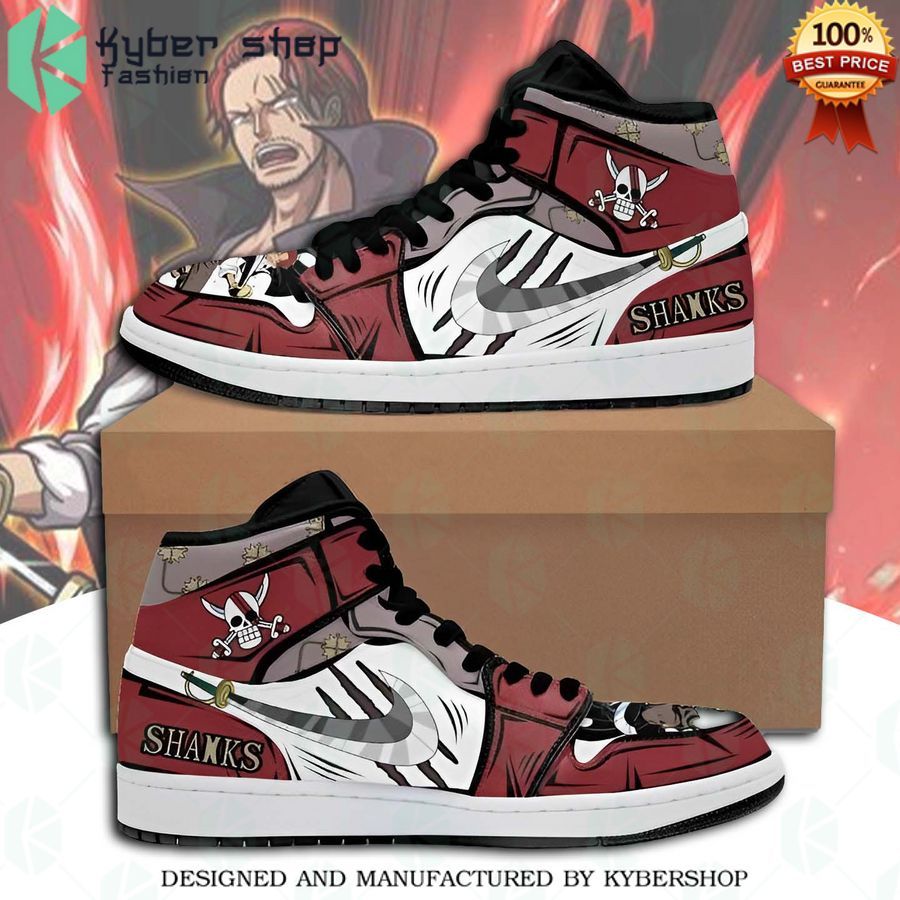 one piece red haired shanks air jordan high top shoes 1 141