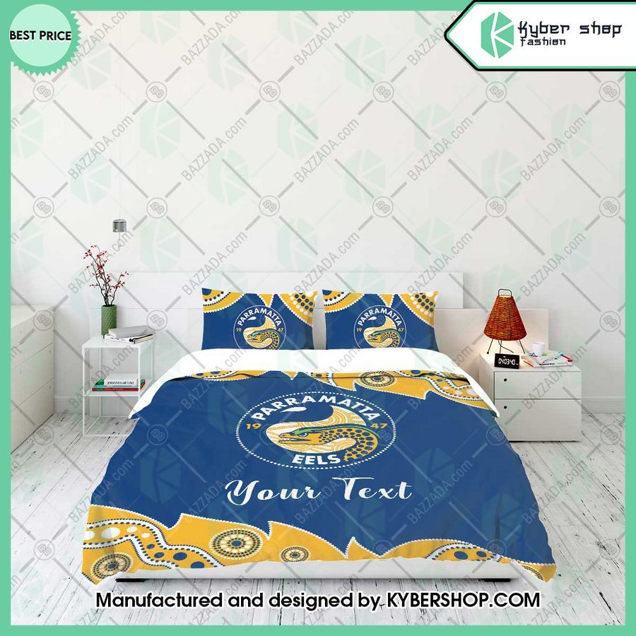 parramatta eels aborigines custom name bedding set 2 635