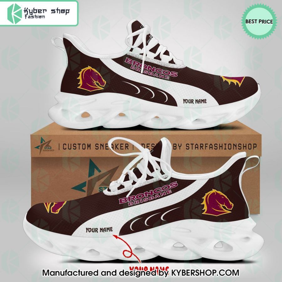 personalized brisbane broncos max soul shoes 2 254