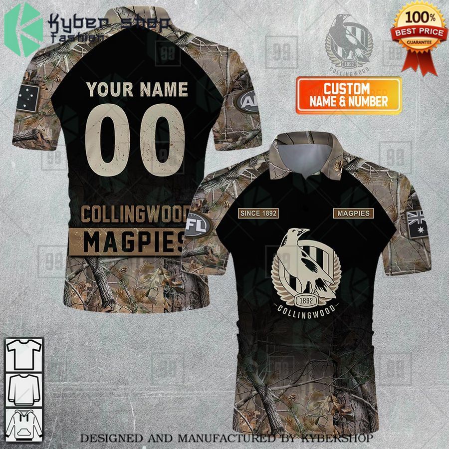 personalized camouflage afl collingwood magpies polo shirt 1 162