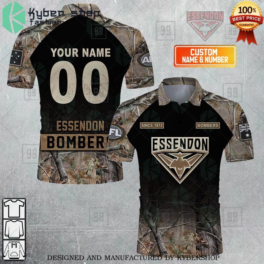 personalized camouflage afl essendon bombers polo shirt 1 789