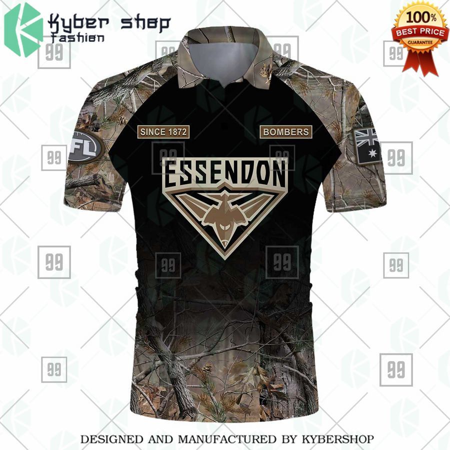 personalized camouflage afl essendon bombers polo shirt 2 498