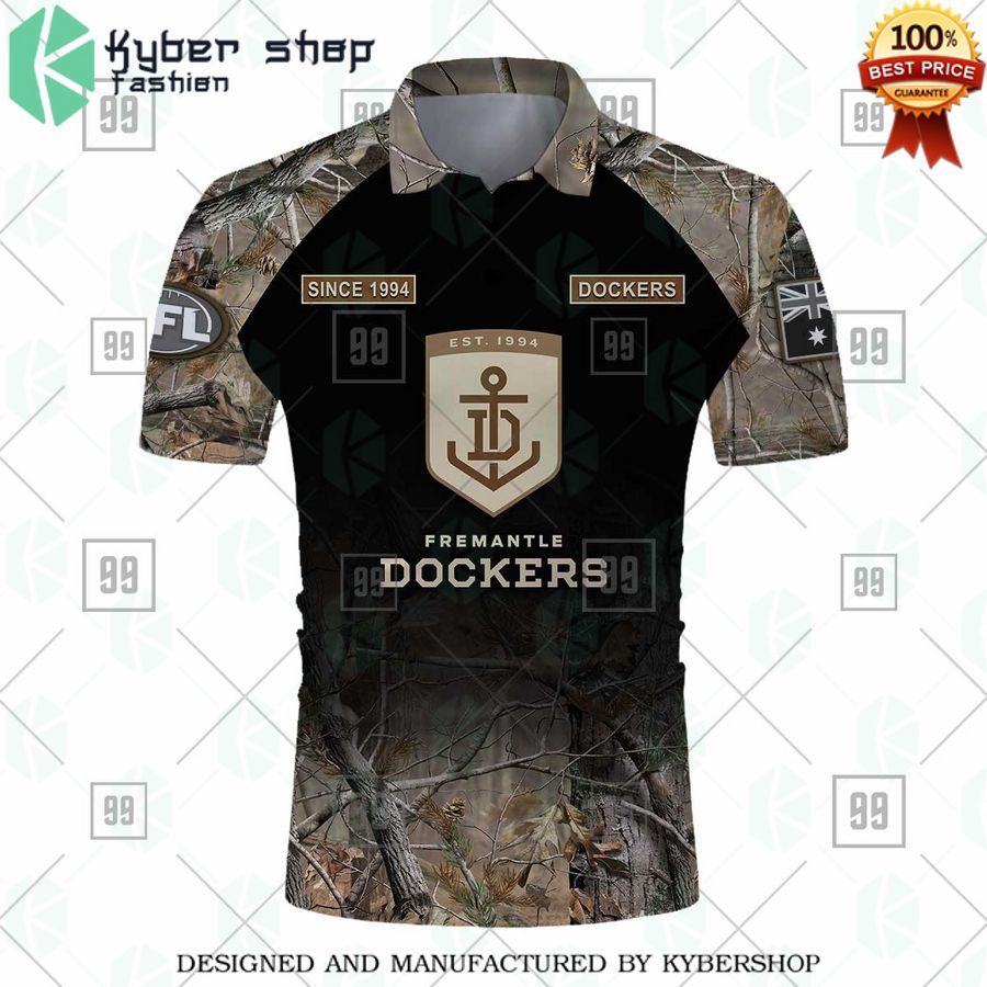 personalized camouflage afl fremantle dockers polo shirt 2 183