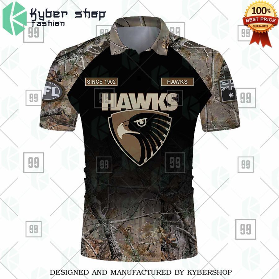 personalized camouflage afl hawthorn hawks polo shirt 2 595