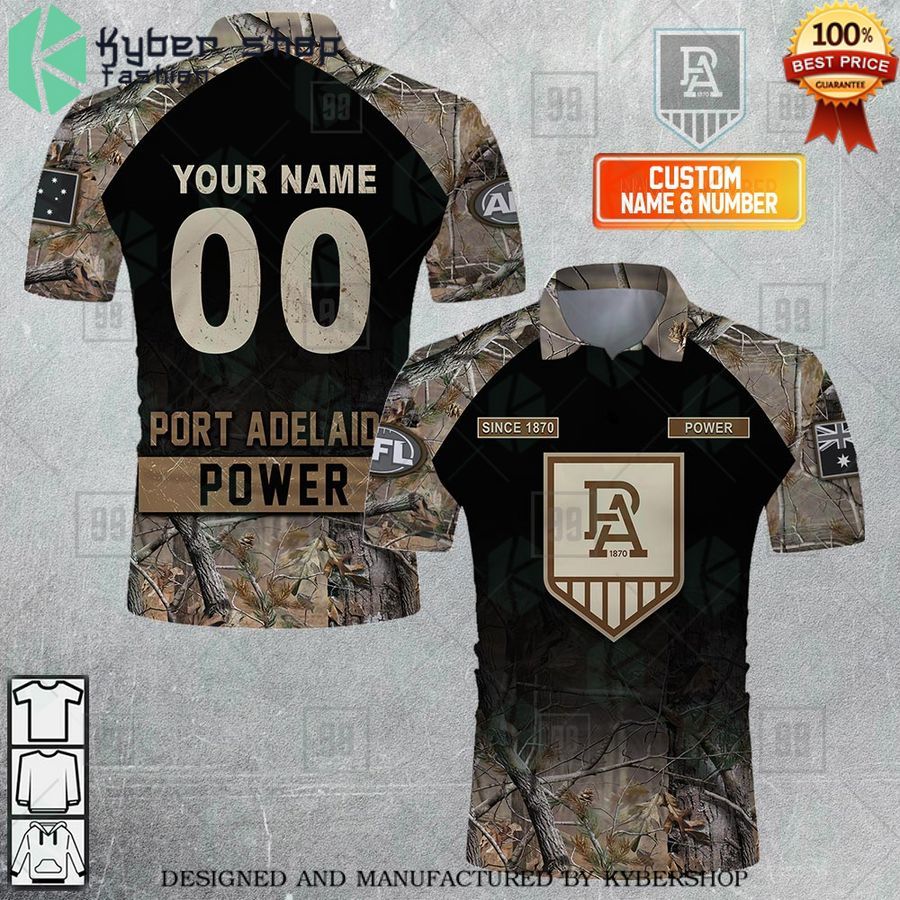 personalized camouflage afl port adelaide power polo shirt 1 814