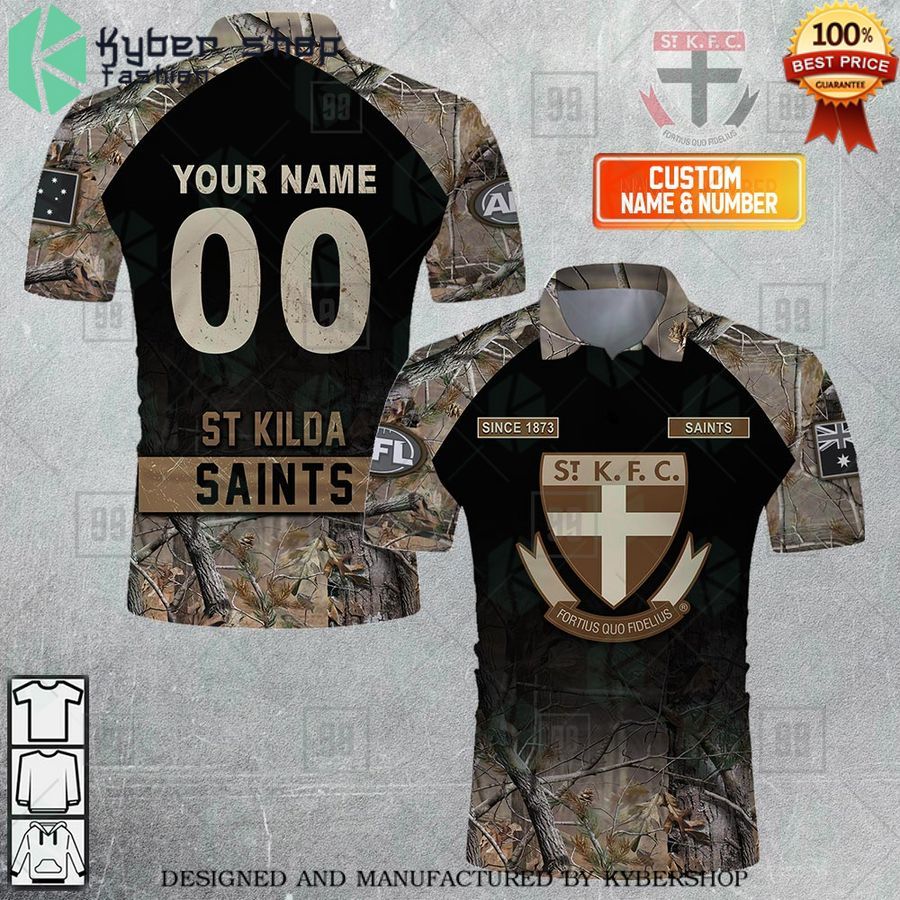 personalized camouflage afl st kilda saints polo shirt 1 617