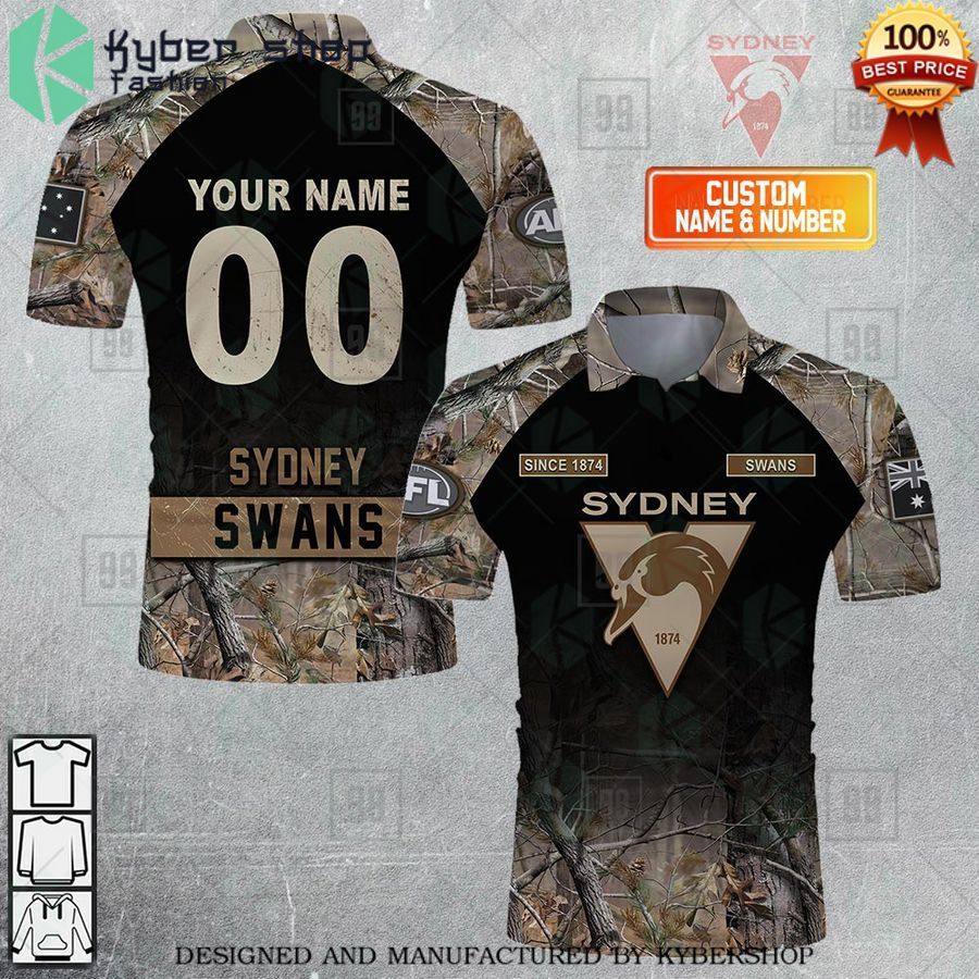 personalized camouflage afl sydney swans polo shirt 1 286