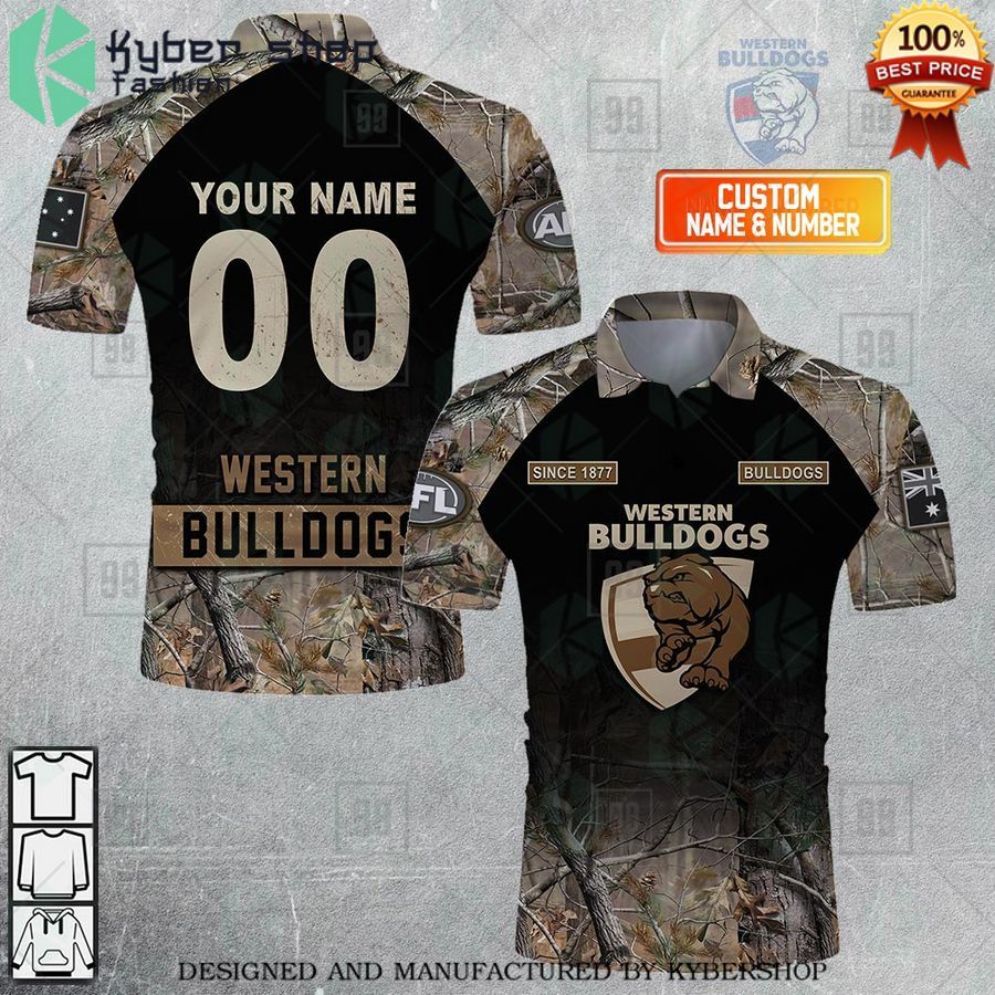 personalized camouflage afl western bulldogs polo shirt 1 87