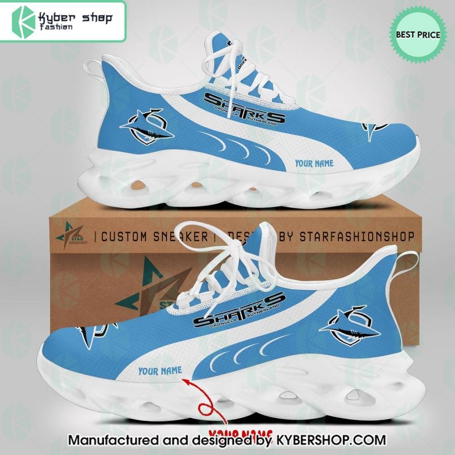 personalized cronulla sharks max soul shoes 2 94