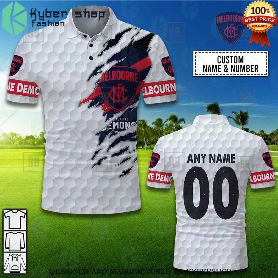 personalized golf afl melbourne demons polo shirt 1 311