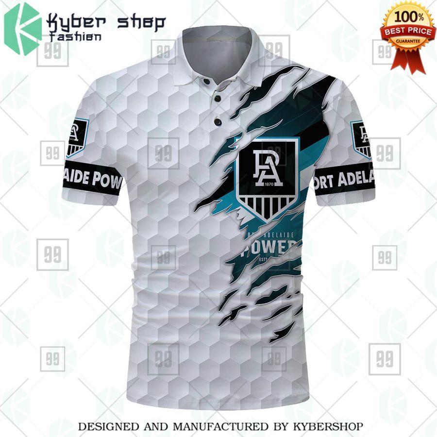 personalized golf afl port adelaide power polo shirt 2 176