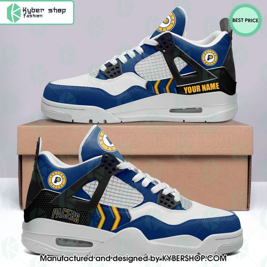 personalized indiana pacers air jordan 4 shoes 1 586