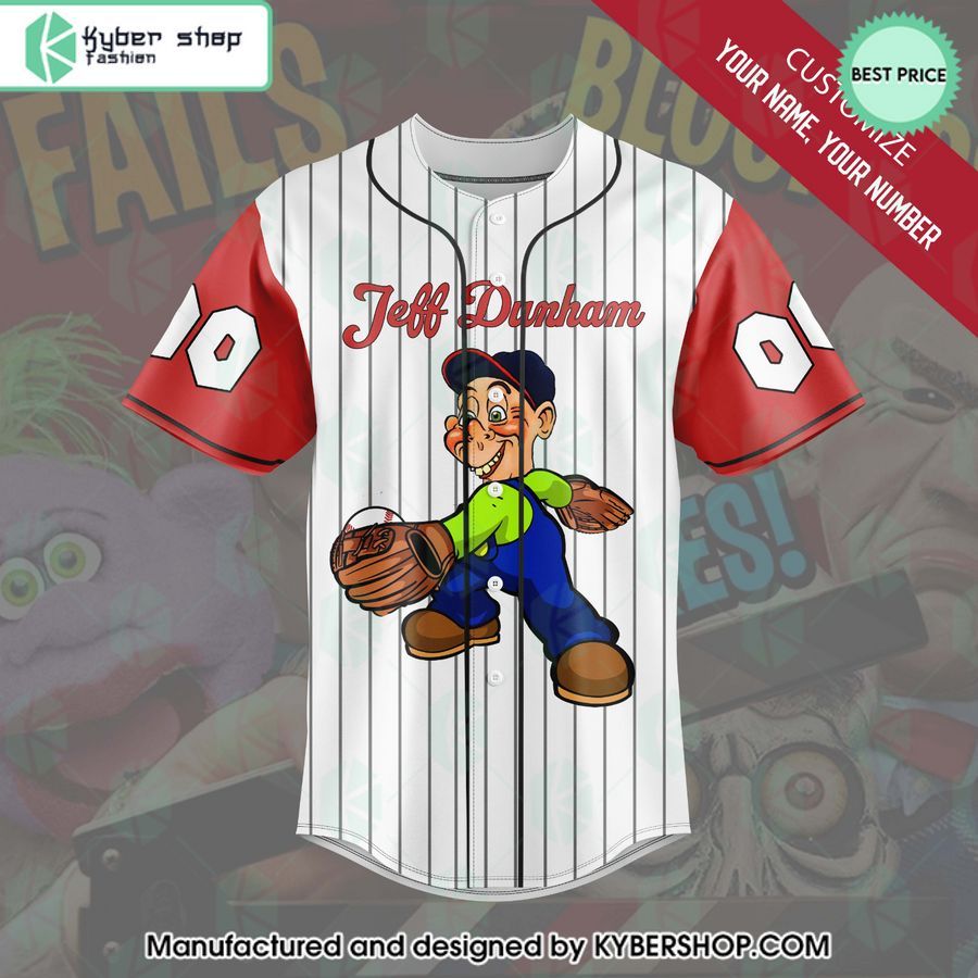 personalized jeff dunham bubba j baseball jersey 2 444