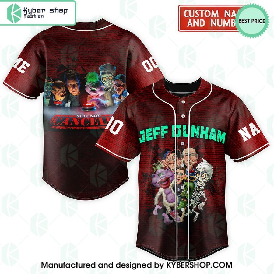 personalized jeff dunham characters still not canceled baseball jersey 1 523