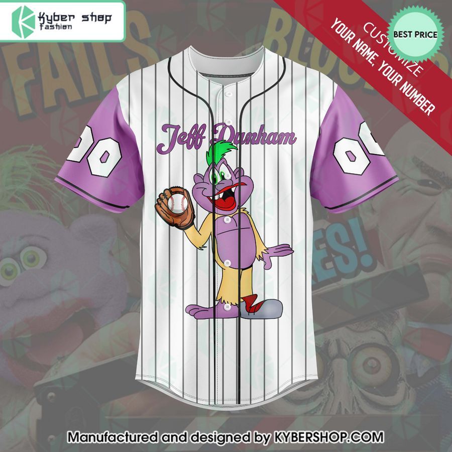 personalized jeff dunham peanut baseball jersey 2 616