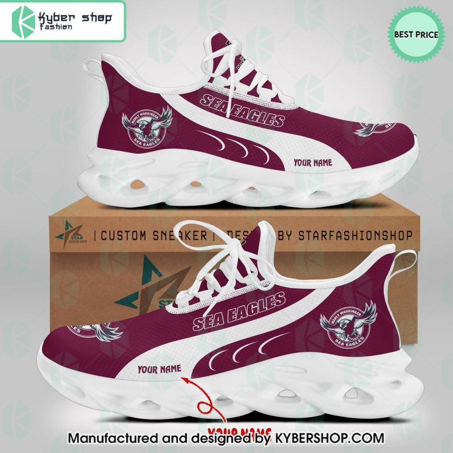 personalized manly warringah sea eagles max soul shoes 2 603