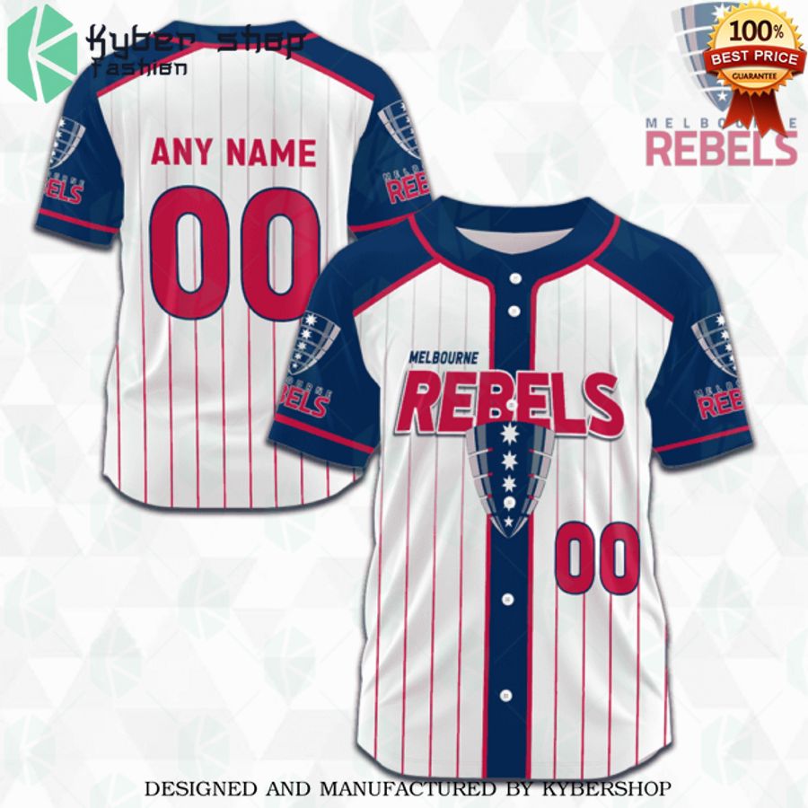 personalized melbourne rebels super rugby baseball jersey 1 812