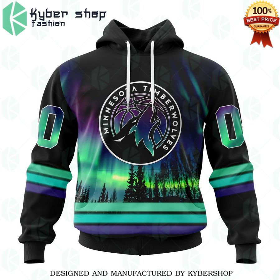 personalized minnesota timberwolves northern lights hoodie 1 243