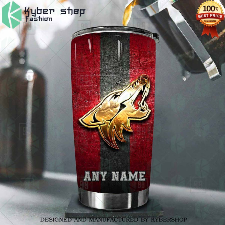 personalized nhl arizona coyotes old metal tumbler 2 554