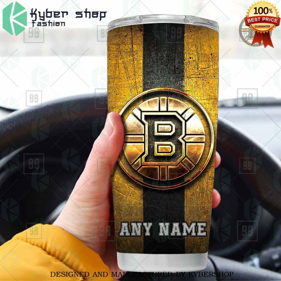 personalized nhl boston bruins old metal tumbler 1 869