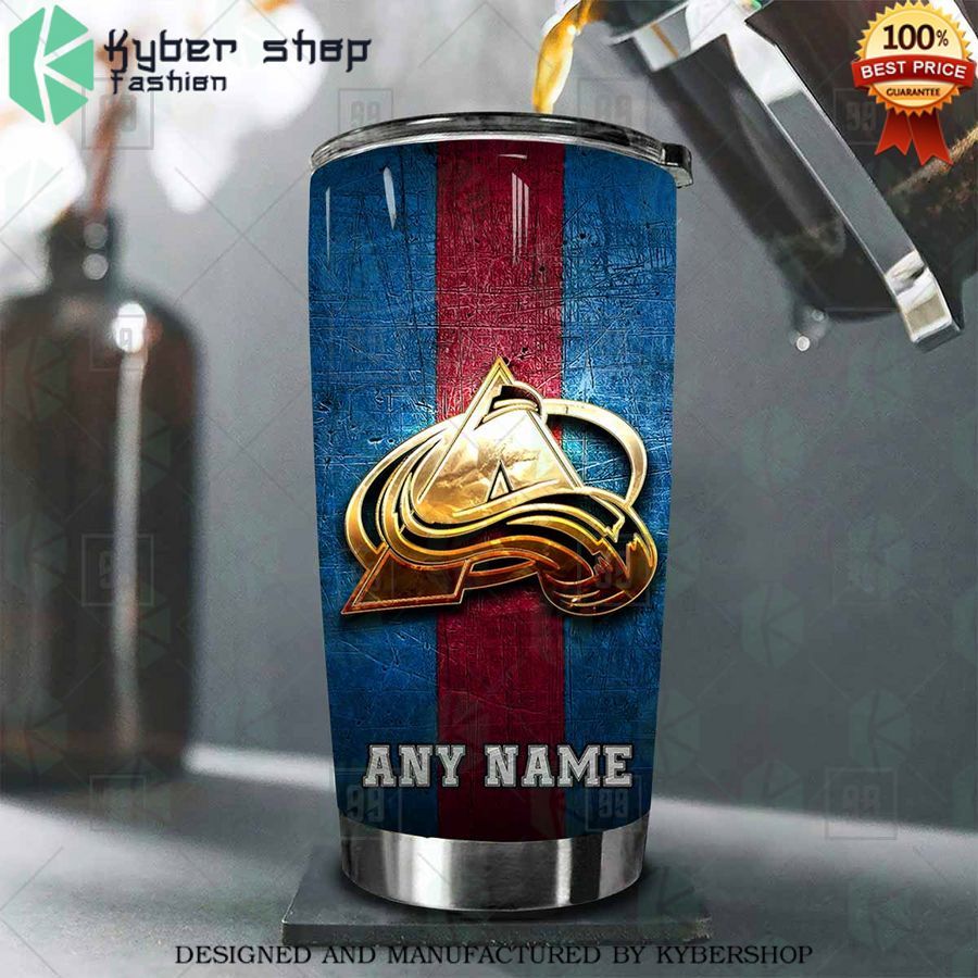 personalized nhl colorado avalanche old metal tumbler 2 502