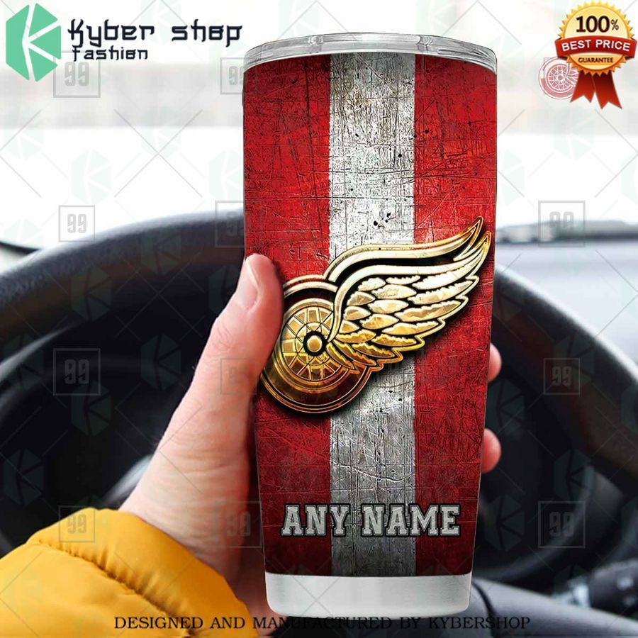 personalized nhl detroit red wings old metal tumbler 1 213