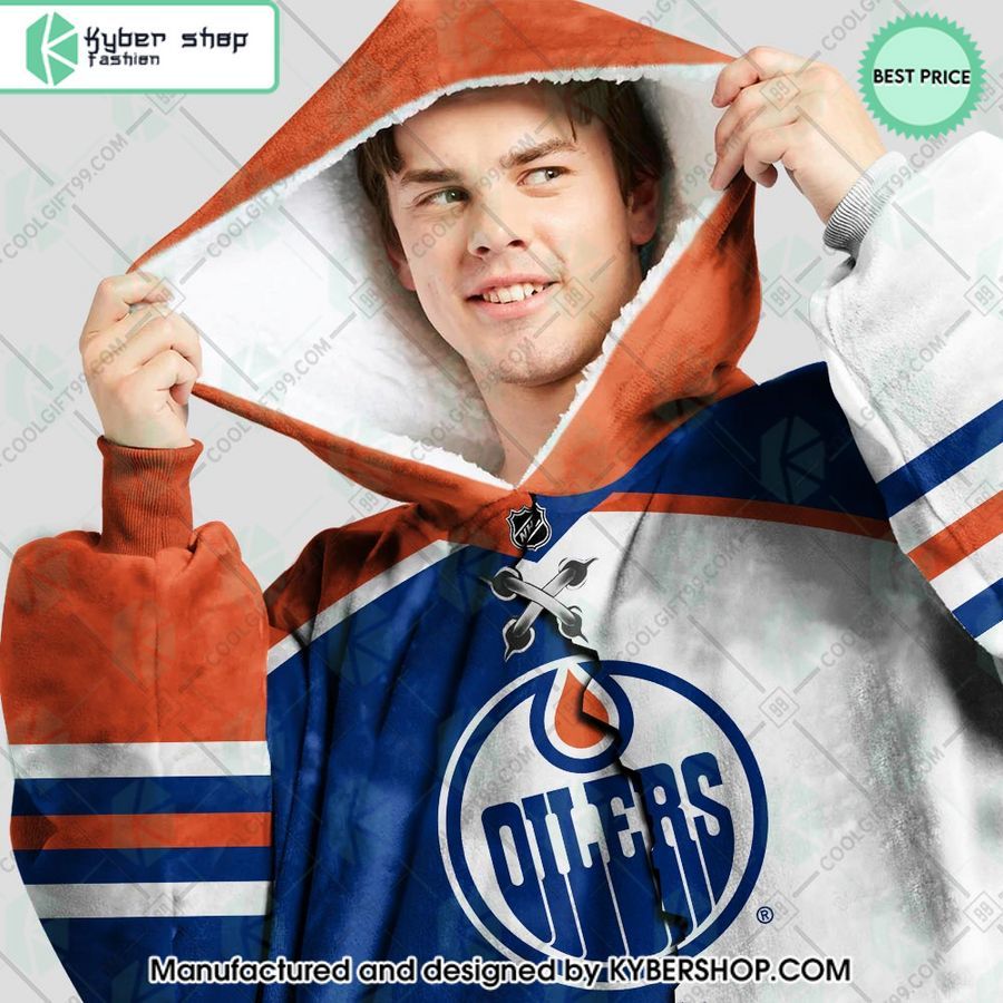 personalized nhl edmonton oilers mix jersey oodie blanket hoodie 2 938