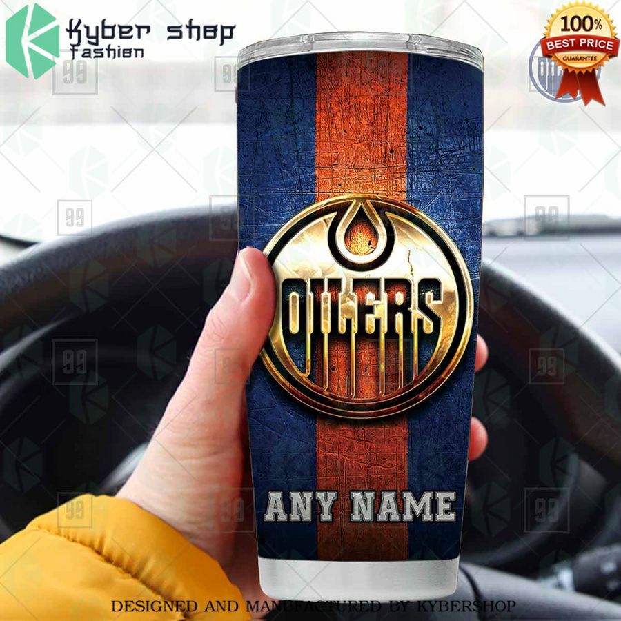 personalized nhl edmonton oilers old metal tumbler 1 339