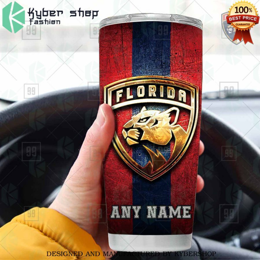 personalized nhl florida panthers old metal tumbler 1 444