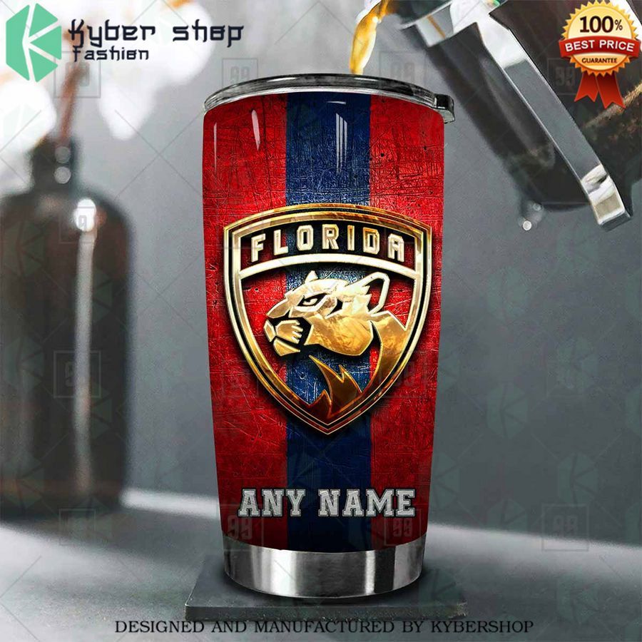 personalized nhl florida panthers old metal tumbler 2 592