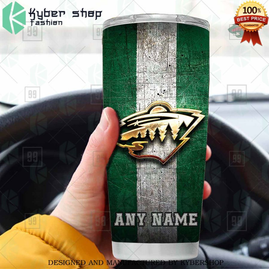 personalized nhl minnesota wild old metal tumbler 1 722