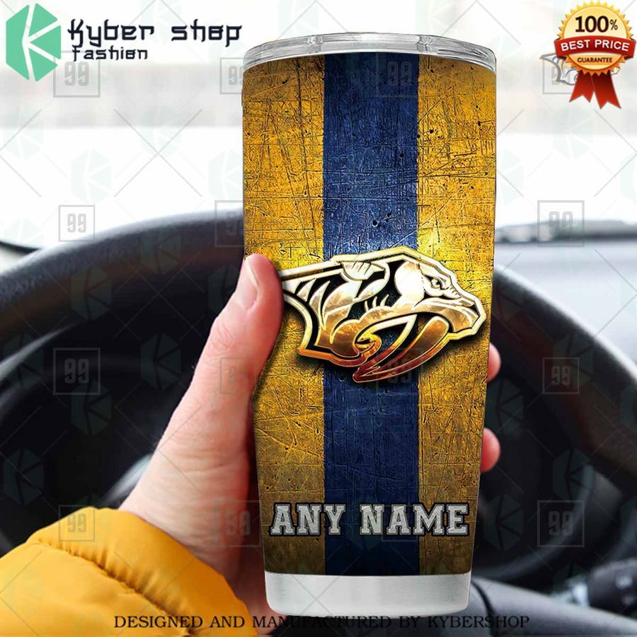 personalized nhl nashville predators old metal tumbler 1 107