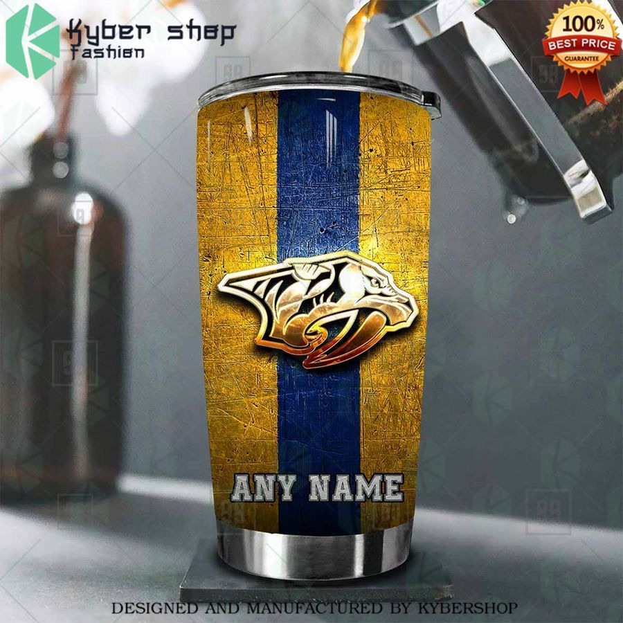 personalized nhl nashville predators old metal tumbler 2 289