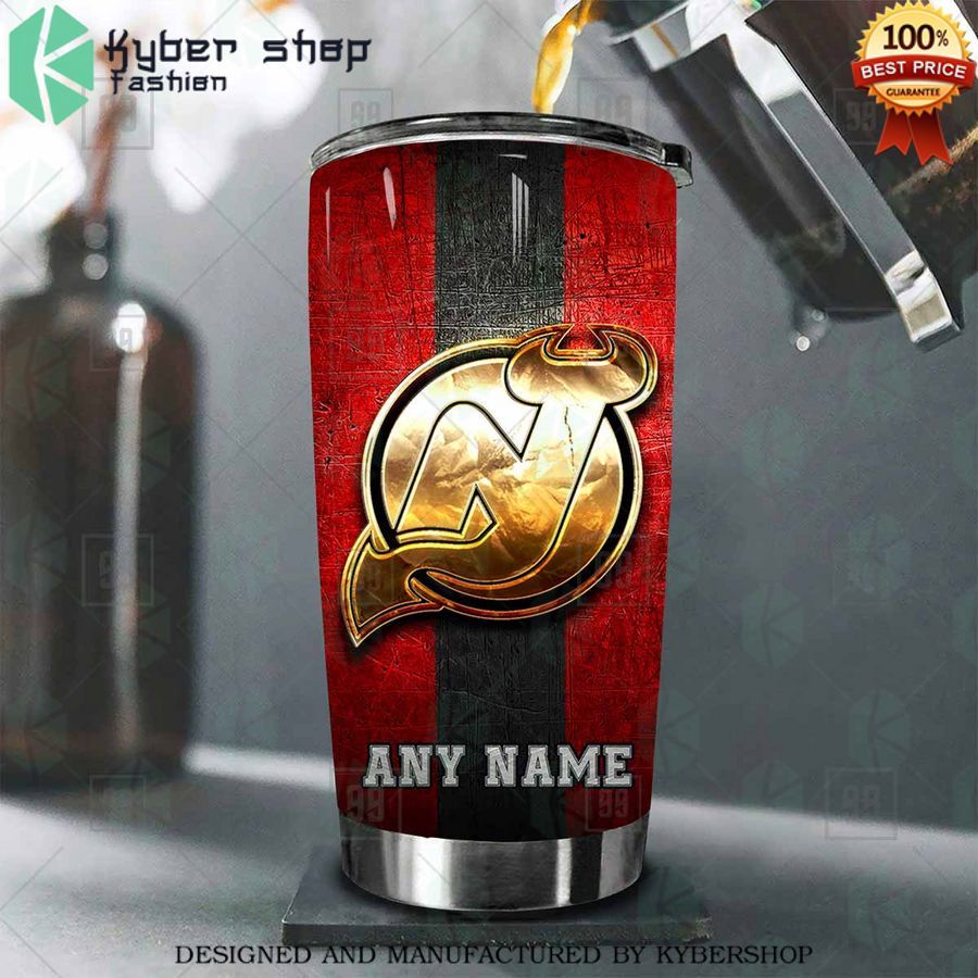 personalized nhl new jersey devils old metal tumbler 2 45