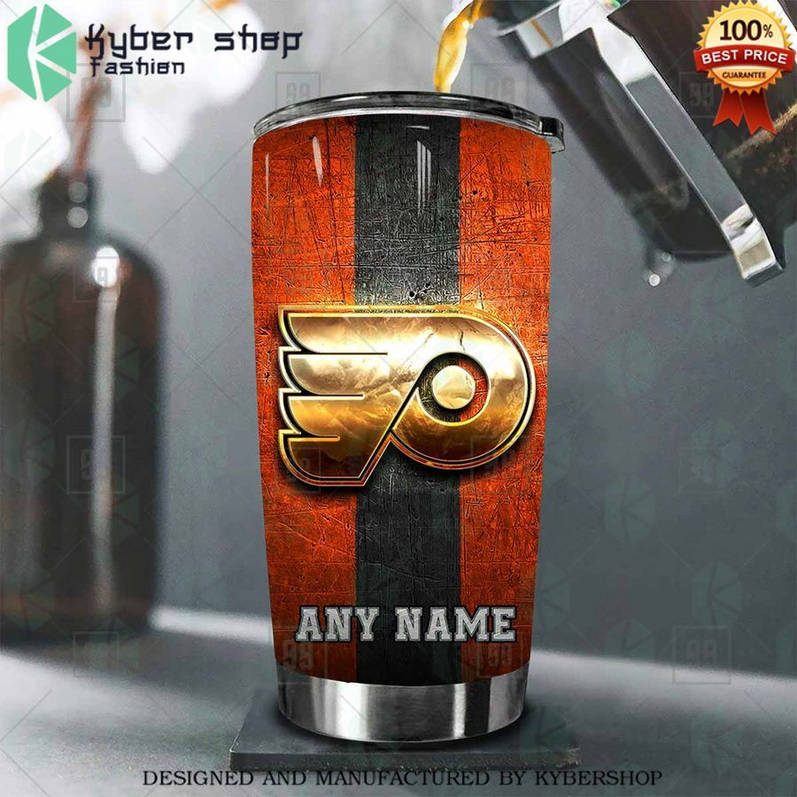 personalized nhl philadelphia flyers old metal tumbler 2 365