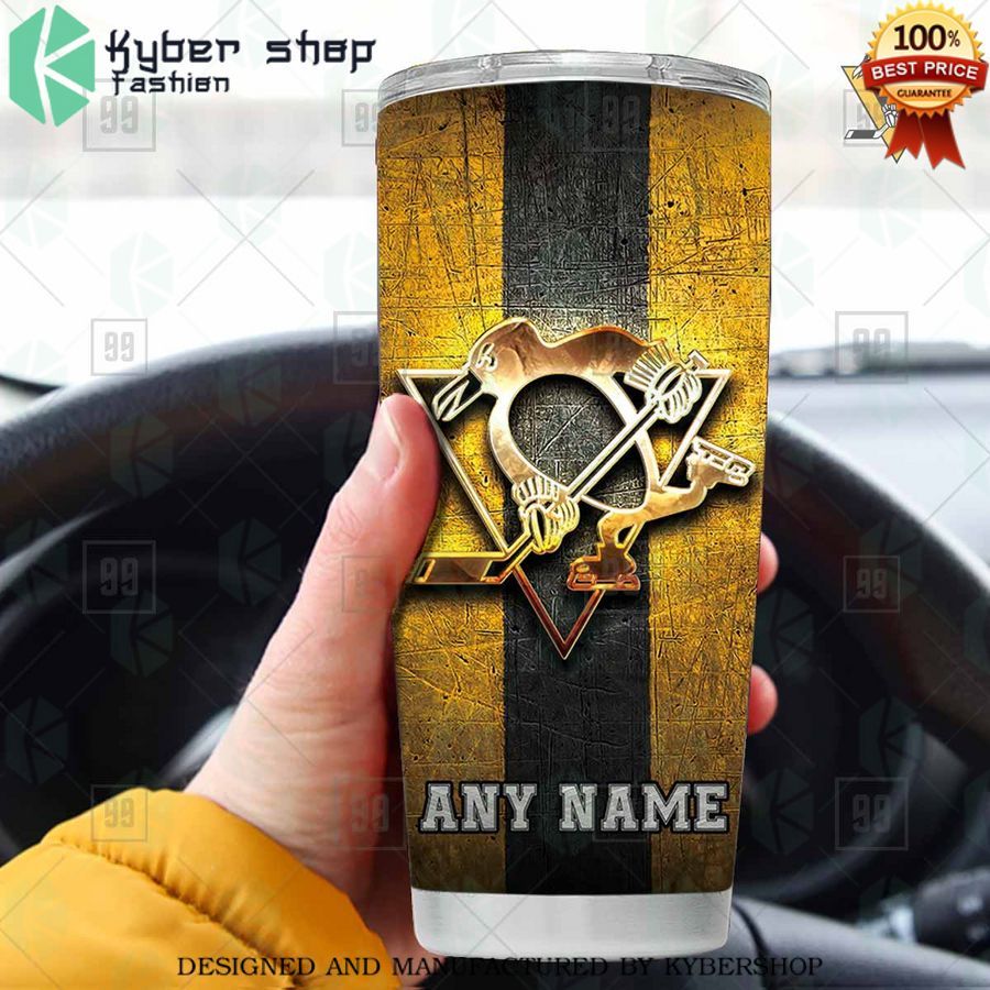 personalized nhl pittsburgh penguins old metal tumbler 1 961