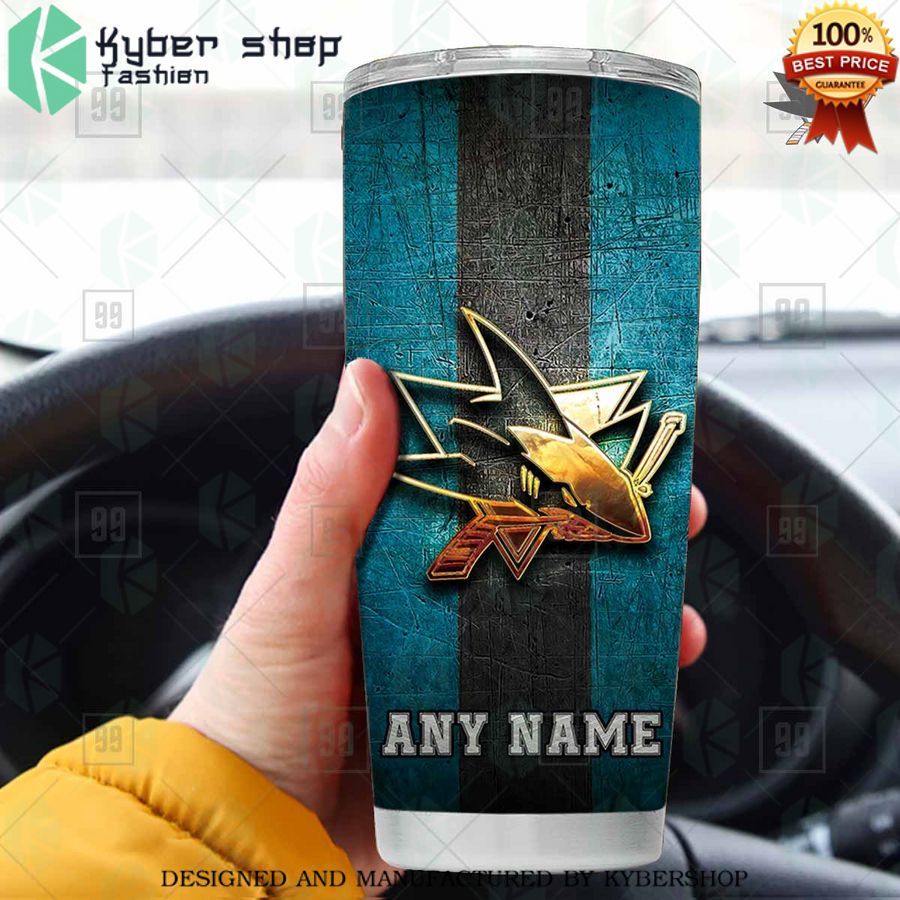 personalized nhl san jose sharks old metal tumbler 1 551