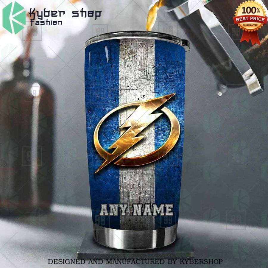 personalized nhl tampa bay lightning old metal tumbler 2 943