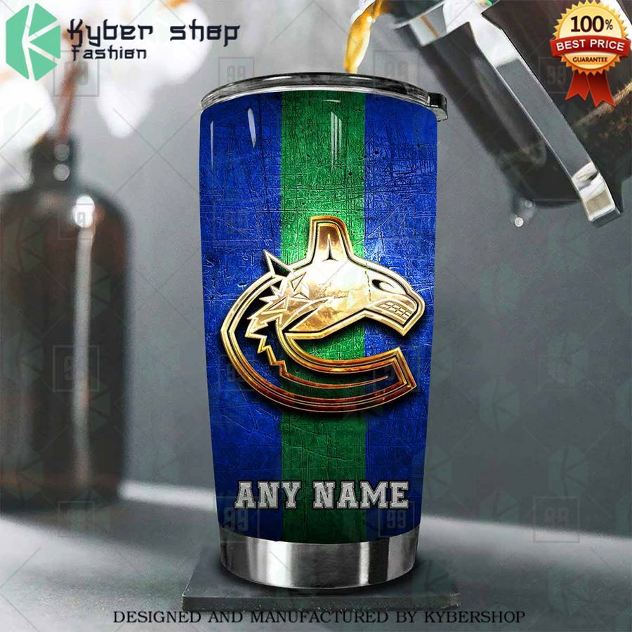 personalized nhl vancouver canucks old metal tumbler 2 831