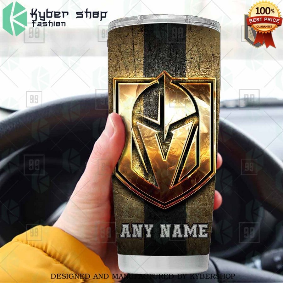 personalized nhl vegas golden knights old metal tumbler 1 573