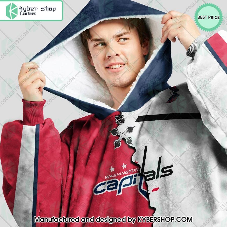 personalized nhl washington capitals mix jersey oodie blanket hoodie 2 27