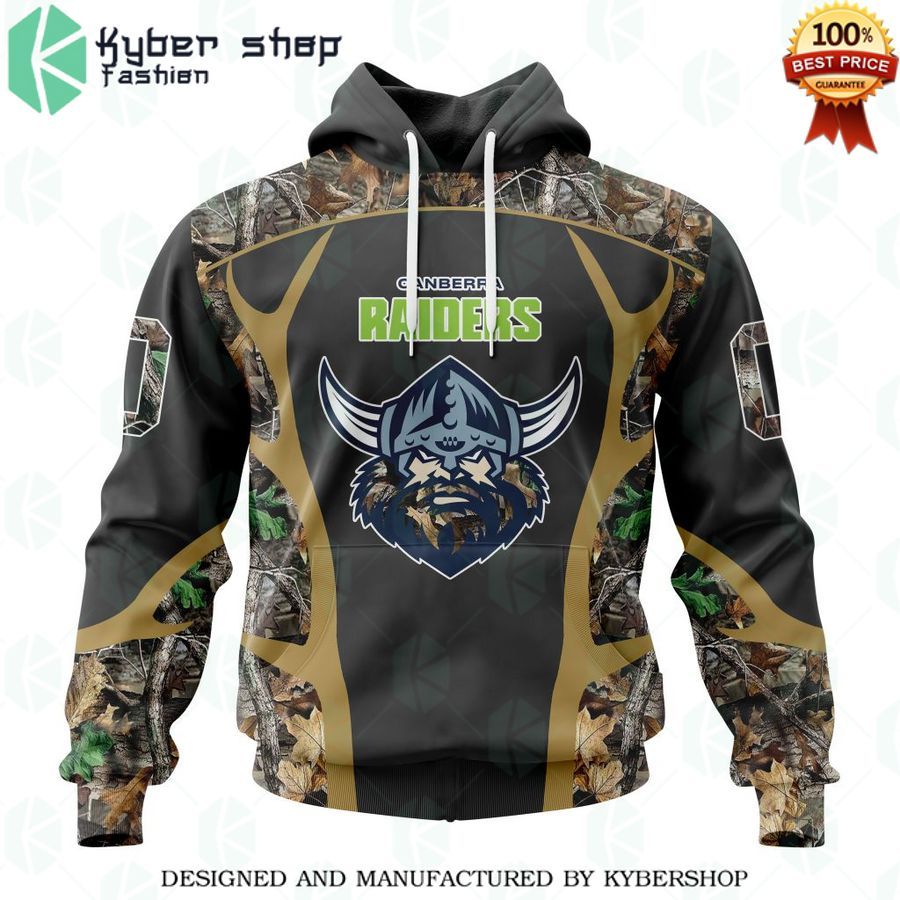 personalized nrl canberra raiders special camo hunting hoodie 1 315