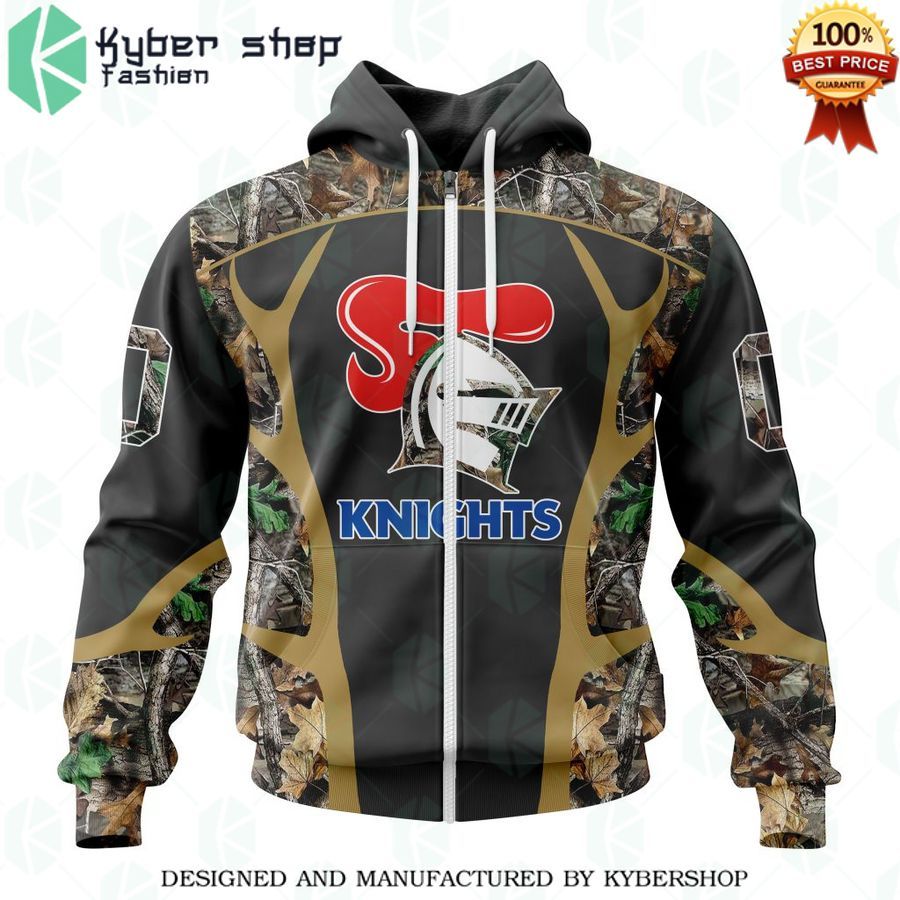 personalized nrl newcastle knights special camo hunting hoodie 2 90