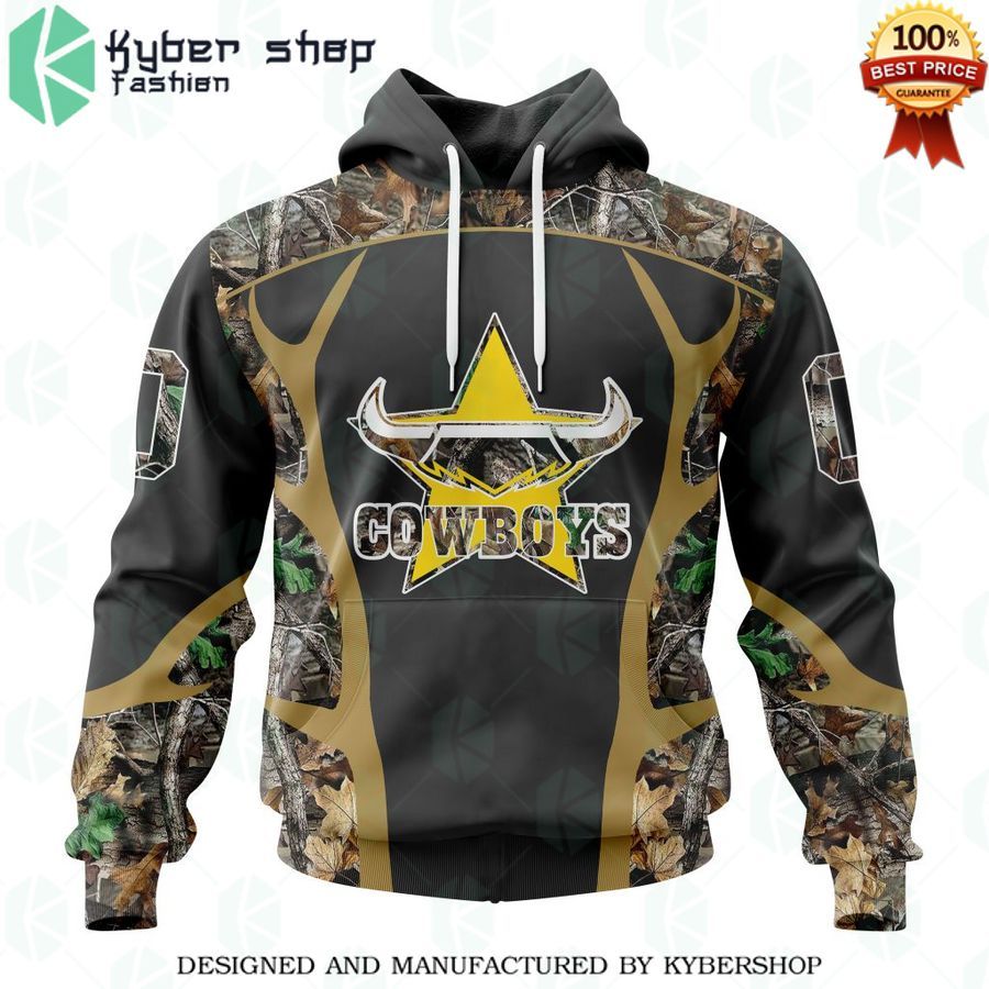 personalized nrl north queensland cowboys special camo hunting hoodie 1 588