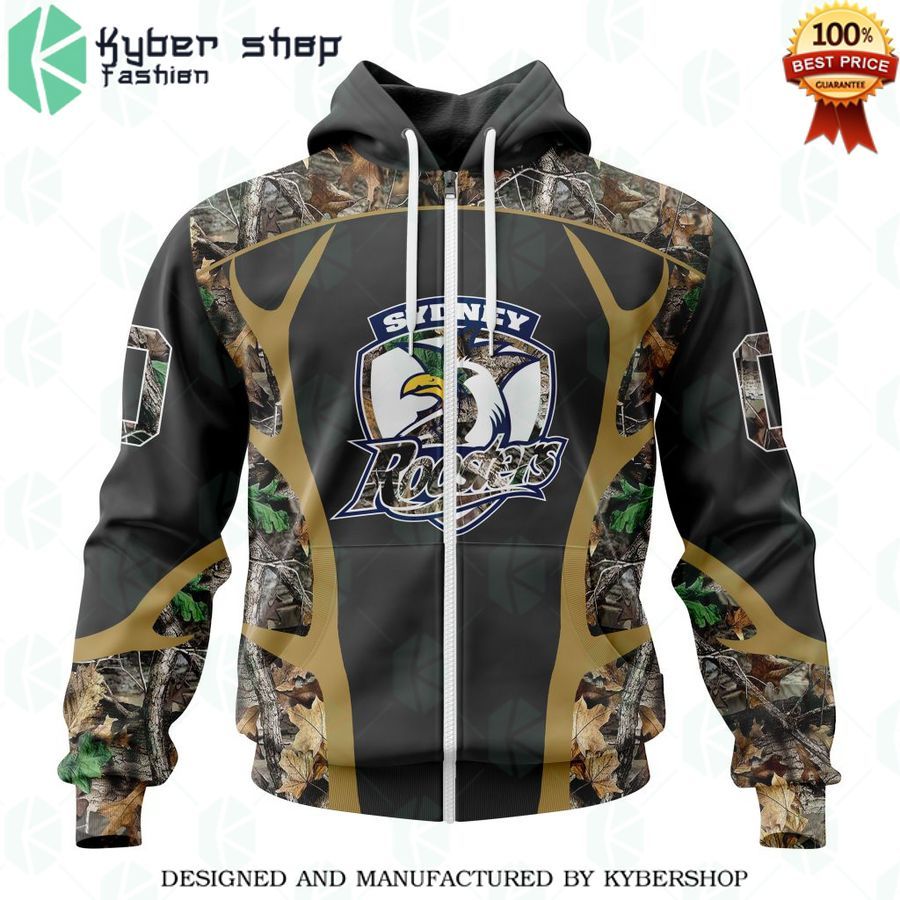 personalized nrl sydney roosters special camo hunting hoodie 1 766