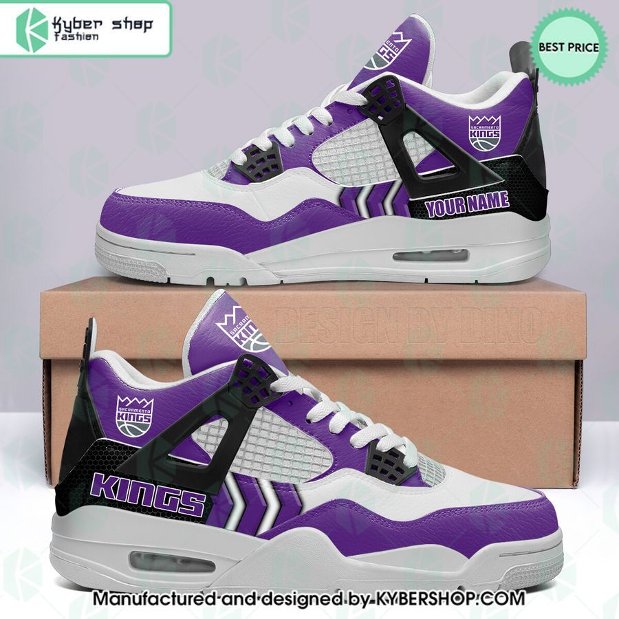 personalized sacramento kings air jordan 4 shoes 1 17