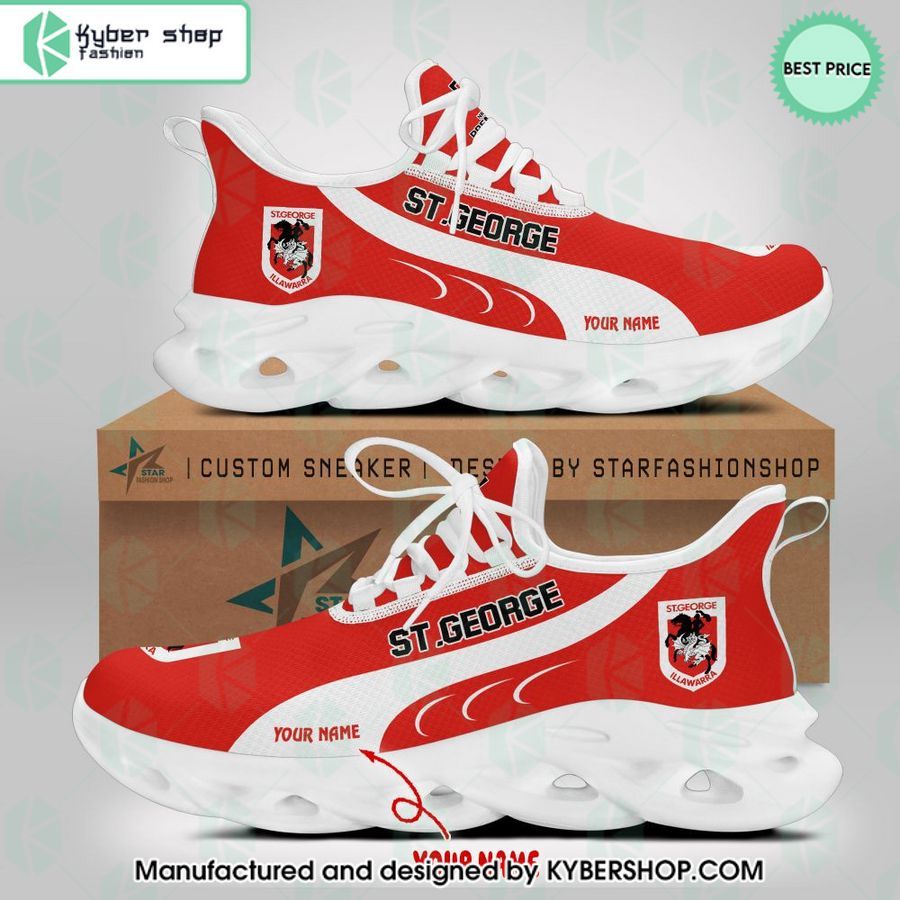 personalized st george illawarra dragons max soul shoes 2 569