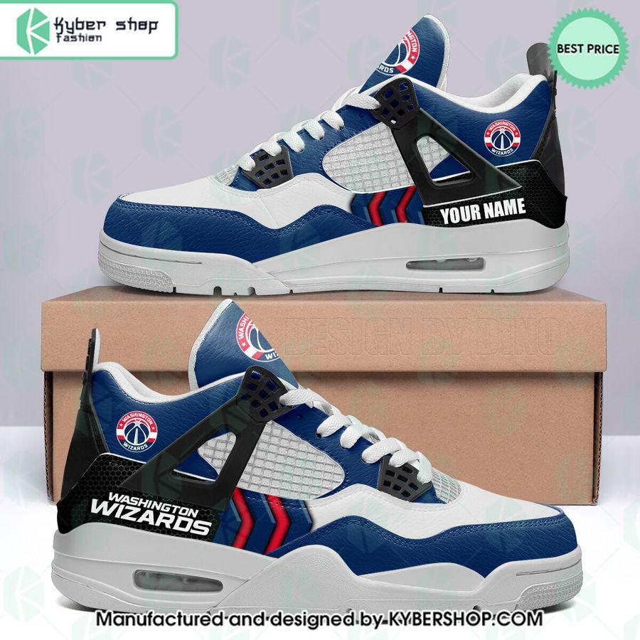 personalized washington wizards air jordan 4 shoes 1 486